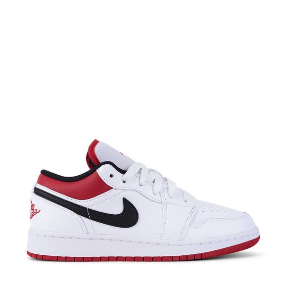 Jordan Shoes - 🔴⚪️⚫️*NEW* Air Jordan 1 Low “White Gym Red” (GS)